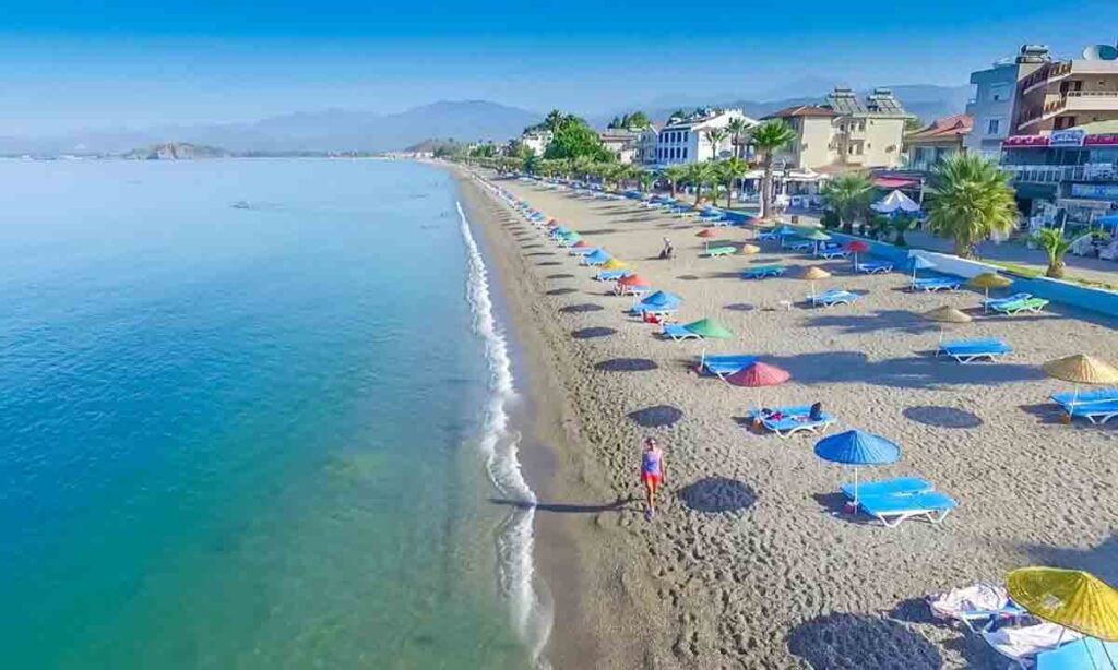 تصویر ساحل فتحیه، یکی از بهترین سواحل ترکیه