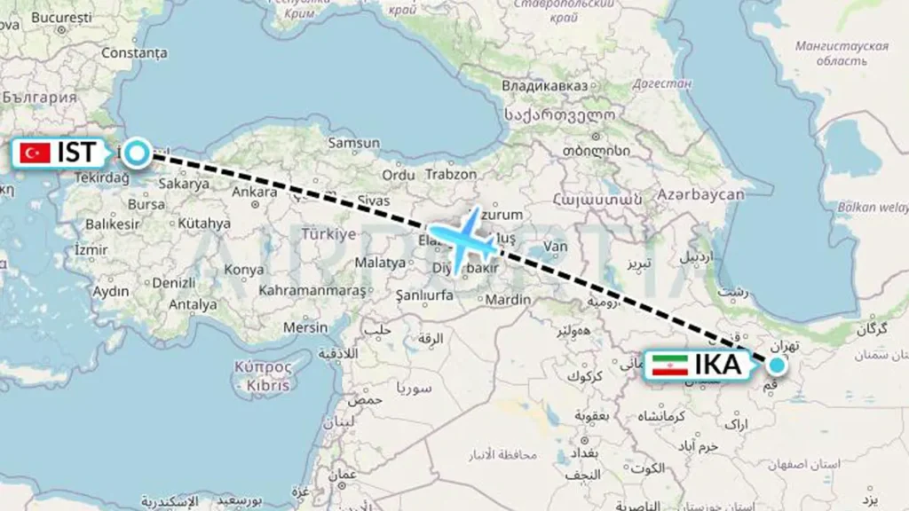 پرواز تهران استانبول